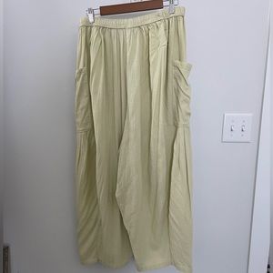 Wide Leg Free People Cargo Green Pant